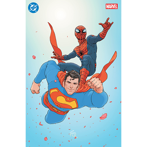 DC/Marvel Superman/Spider-Man #1 Exclusive Tradeless Spot Foil Cover Variant By Frank Quitely