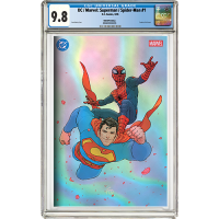 DC/Marvel Superman/Spider-Man #1 Exclusive Tradeless Spot Foil Cover Variant CGC Graded