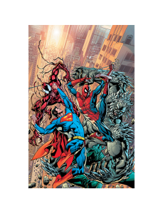 Marvel/DC Spider-Man/Superman #1 Exclusive Tradeless Cover Variant By Bryan Hitch