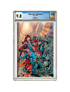 Marvel/DC Spider-Man/Superman #1 Exclusive Tradeless Cover Variant CGC Graded