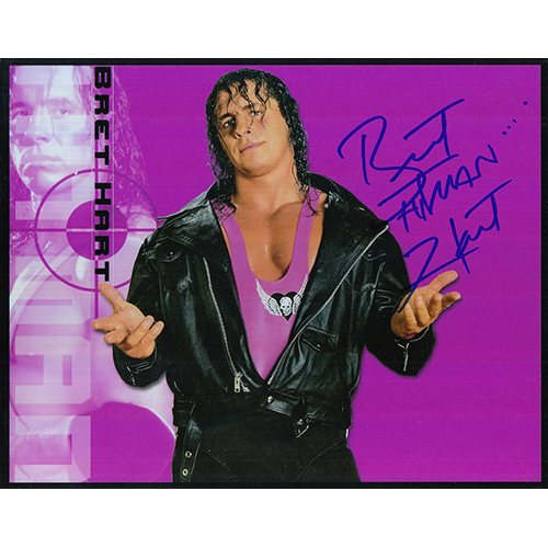 Bret Hart Autographed 8"x10" (WWE)