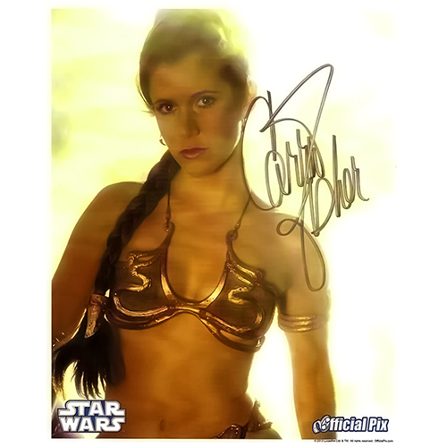 Carrie Fisher Autographed 8"x10" (Star Wars - Princess Leia 2)