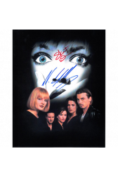 Neve Campbell and Skeet Ulrich Autographed 8" x 10" (Scream 1)
