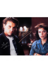 Neve Campbell and Skeet Ulrich Autographed 8" x 10" (Scream 2)