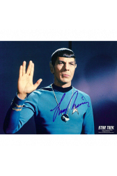 Leonard Nimoy Autographed 8"x10" (Star Trek - Spock 1)