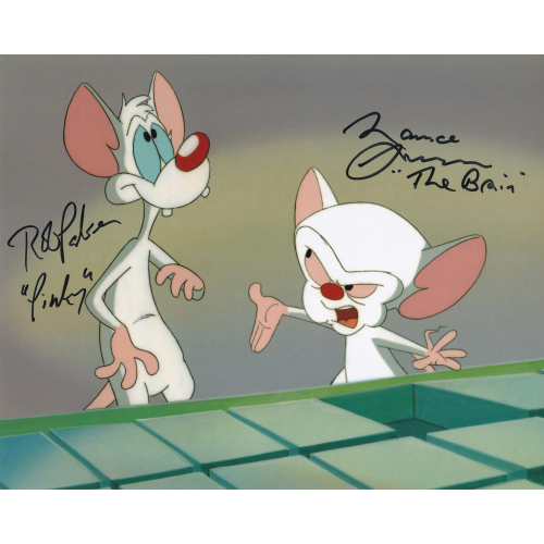 Rob Paulsen & Maurice LaMarche Autographed 8"x10" (Pinky And The Brain)