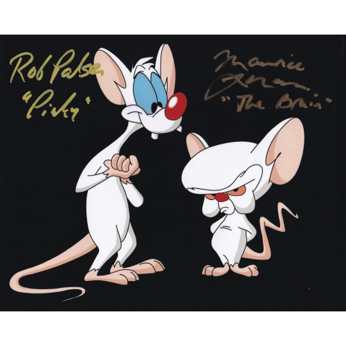 Rob Paulsen & Maurice LaMarche Autographed 8"x10" (Pinky And The Brain)