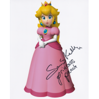 Samantha Kelly Autographed 8"x10" (Princess Peach)