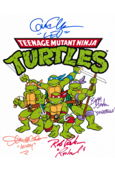 Teenage Mutant Ninja Turtles Animated Series Cast Autographed 8"x10" (TMNT)