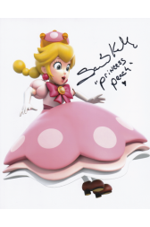 Samantha Kelly Autographed 8"x10" (Princess Peach)