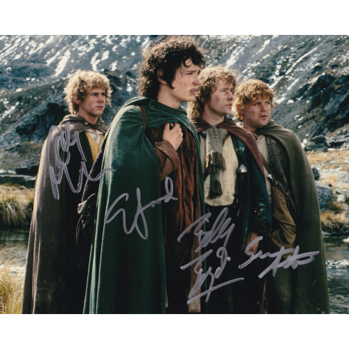 Lord of the Rings Hobbits Cast Autographed 8"x10" (Lord of the Rings)