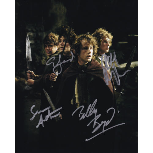 Lord of the Rings Hobbits Cast Autographed 8"x10" (Lord of the Rings)