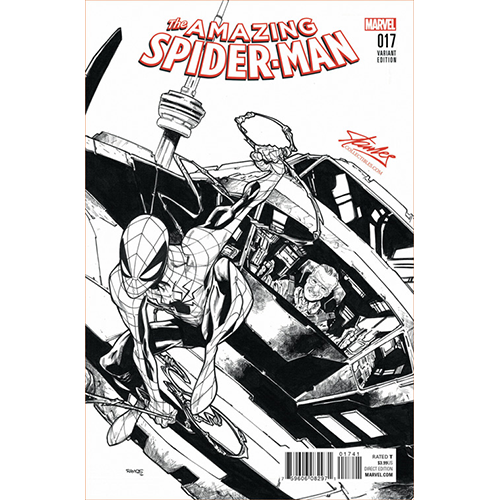 Amazing Spider-Man #17 Fan Expo Stan Lee Collectables B/W Edition