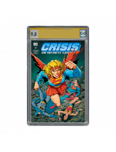 Crisis On Infinite Earths #7 Exclusive Trade Cover Variant CGC Signature Series